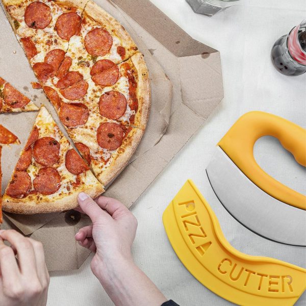 Stainless Steel Rocking Pizza Cutter with Protective Sleeve Discount - Image 5