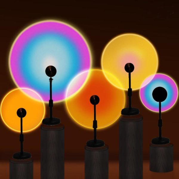 4-in-1 Sunset Lamp (Sunset, Rainbow, Sunset Red, Sun Light) For Sale
