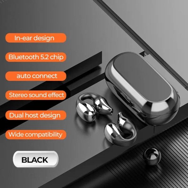 Wireless Ear Clip Bluetooth 5.2 Earphones For Sale - Image 2