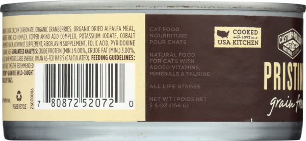CASTOR & POLLUX: Cat Food Pristine Grain Free Tuna, 5.5 oz Online Sale - Image 2