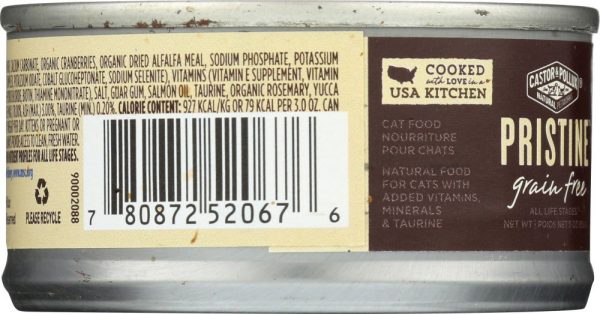 CASTOR & POLLUX: Cat Food Can Pristine Grain Free Tuna, 3 oz Sale - Image 2