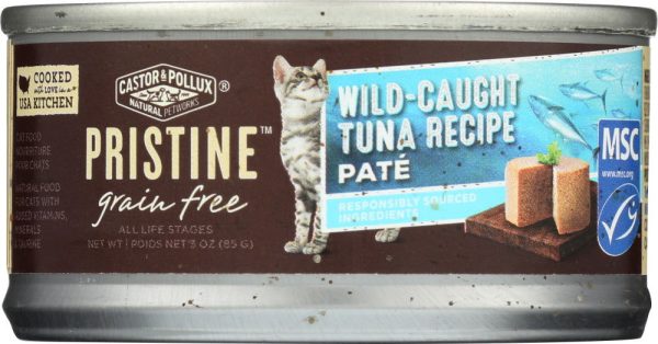 CASTOR & POLLUX: Cat Food Can Pristine Grain Free Tuna, 3 oz Sale